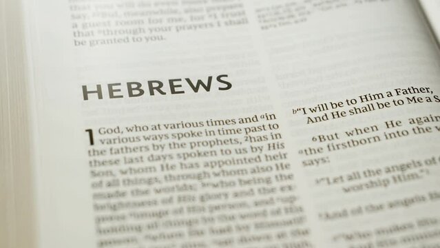 Bible - Hebrews - Slide Right to Level
