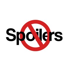 No Spoilers Cancelled Flat Style Sign. Red no sign. 