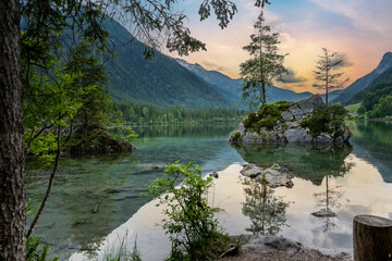 Lake Hintersee in Germany, Bavaria