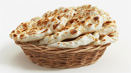 A basket filled with lots of bread on top of a table. Perfect for bakery or food-related designs
