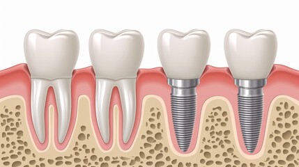 The stages of receiving a tooth implant  a detailed infographic with key points summary