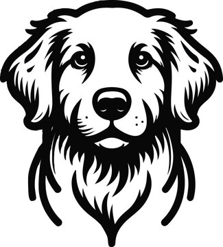 Dog head vector logo। Illustration of a dog