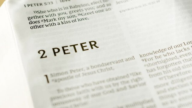 Bible - 2 Peter - Slide Right to Level