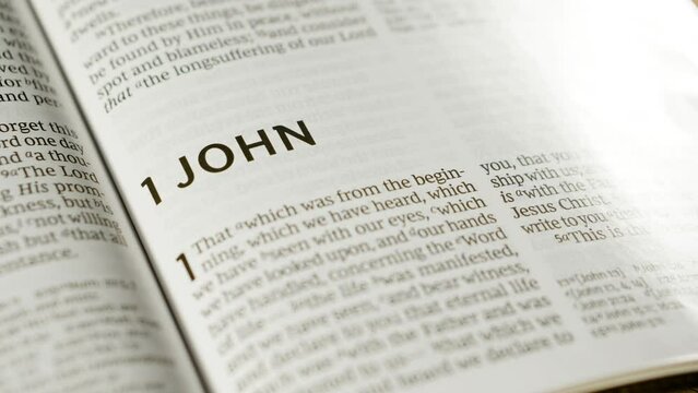 Bible - 1 John - Slide Right to Level