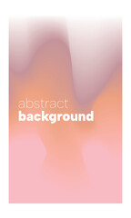 Modern peach vertical background with gradient and waves. Colorful liquid cover for poster, banner, flyer and presentation. Modern gradient for screens and mobile applications. Vector image.