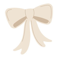 Cute hair ribbon icon Vector illustration