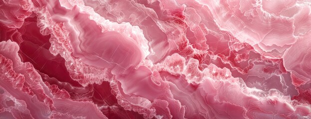 A detailed view showcasing the seamless pattern and texture of pink marble.