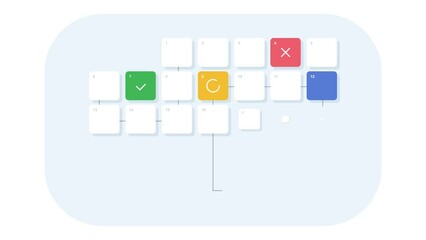 Calendar for planning animation