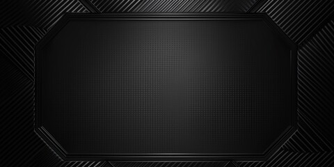 Carbon fiber circle frame, abstract tech style black frame backgrounds.