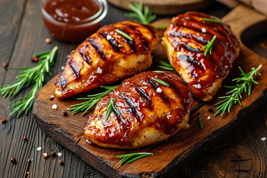 grilled chicken breast with lemon and pepper noodles