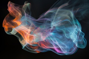 abstract colorful smoke background