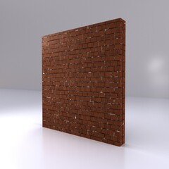 3d render of a wall