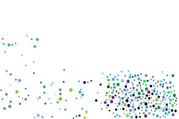 Light colorful spheres shape vector pattern design for posters, banners. Blurred decorative abstract with bubbles.