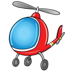 Cute Helicopter PNG art 