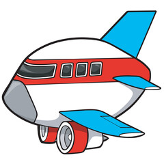 Cute Jumbo Jet PNG Art