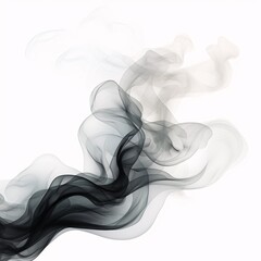 a black and white smoke