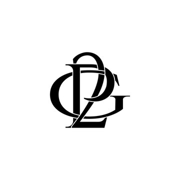 p2g lettering initial monogram logo design