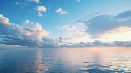 Fototapeta premium photo, sky with many clouds over the sea