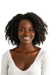 Young and attractive African American transparent background