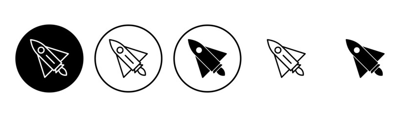 Rocket icon set. Startup icon vector.