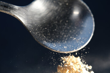 Macro shot of oats. Oats health benefit include weight loss, lower blood sugar levels and a reduced...