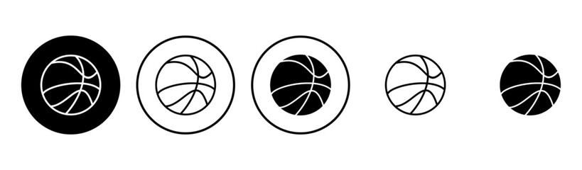 Basketball icon set. Basketball ball icon. Basketball logo vector icon