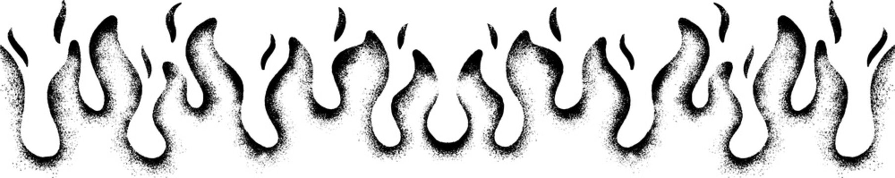 Spray Painted Graffiti Fire flame icon Sprayed isolated with a white background.