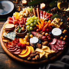 Charmingly Festive: Exquisite Charcuterie Board Plating Creates a Brunch Feast to Remember