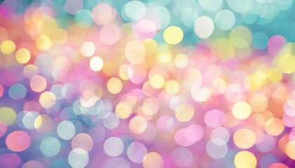 Abstract horizontal background in pastel colors with Bokeh effect
