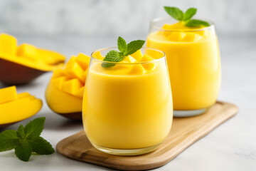 Mango Lassi With Lemon Balm