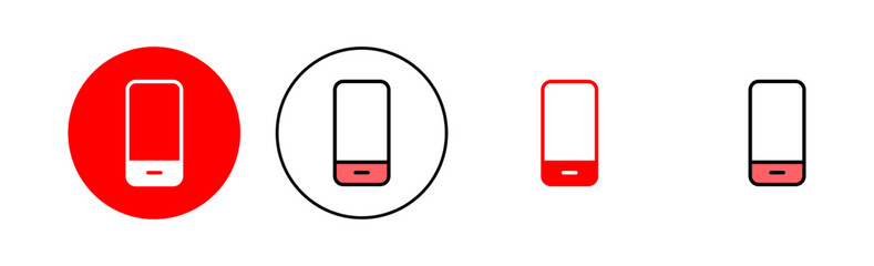 Phone icon set illustration. Call sign and symbol. telephone symbol