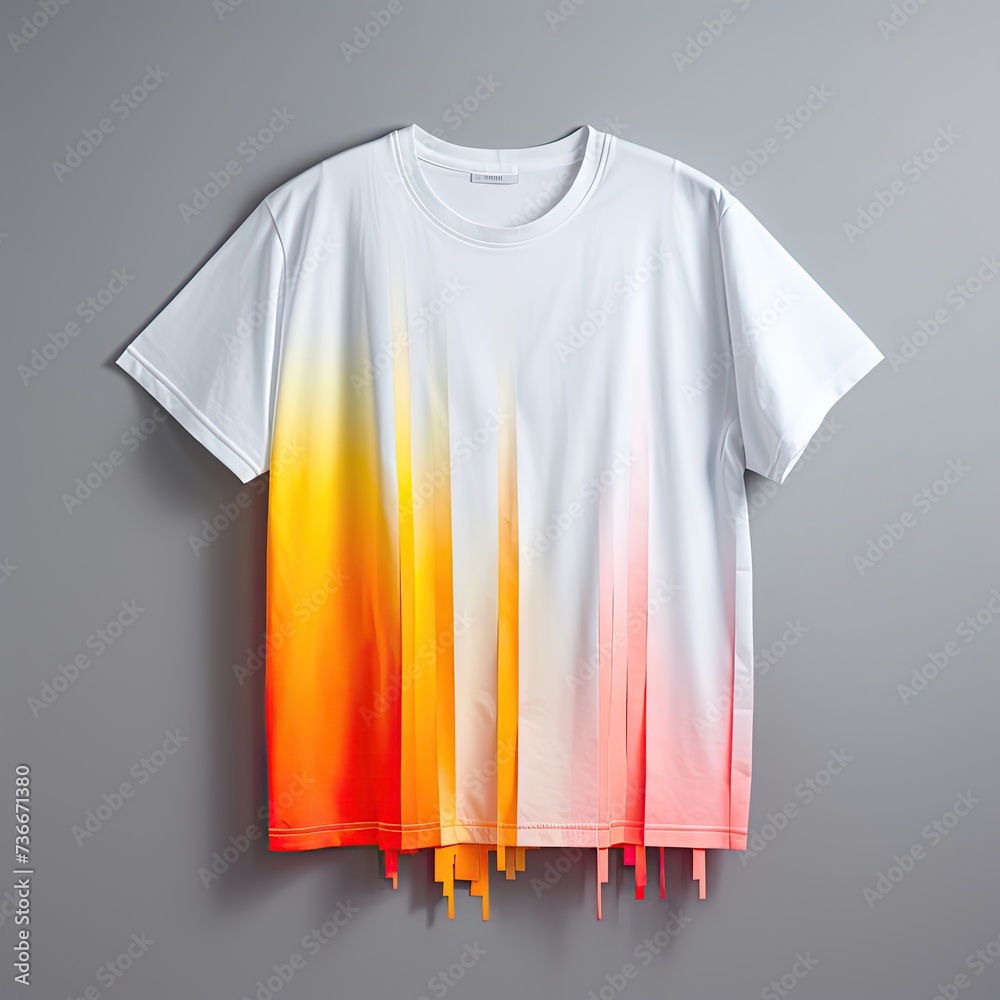 Wall mural style wear white t shirts