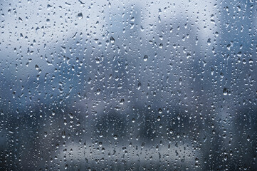 raindrops on window