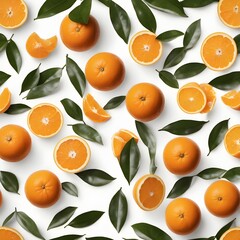 pattern with oranges