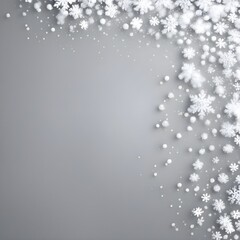christmas background with snowflakes