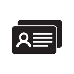 identity card, a document icon, vector illustration