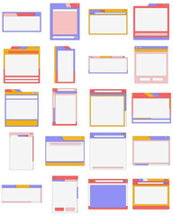Colorful Retro UI Window Element