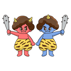 節分【赤鬼・青鬼】