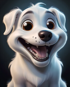 Cartoon Ghost Dog