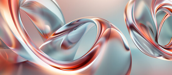 Soft Pastel Abstract Swirls Background
