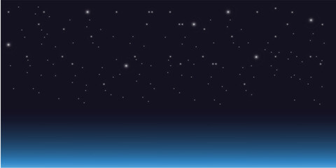 Night Sky, Displaying products, Backdrop, Wallpaper, Background. Vector illustration.