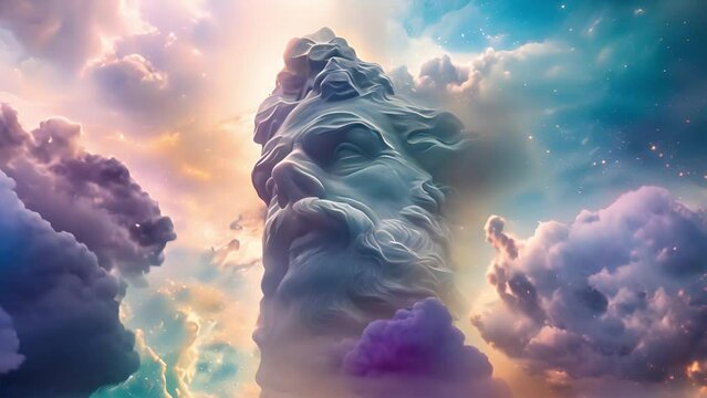Nebula Dreamscape with Cosmic Deity