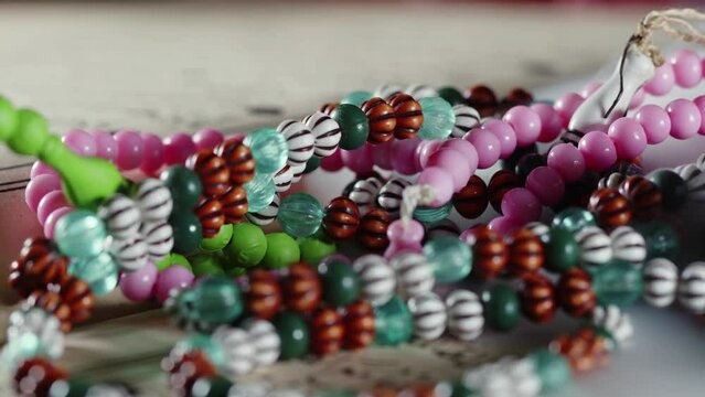 Religion The Book of Islam Quran and Rosary Beads