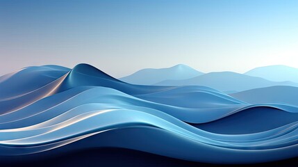 background with blue waves concept for wallpaper or banner and poster background
