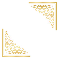 vector vintage flourish ornament frame initials vector