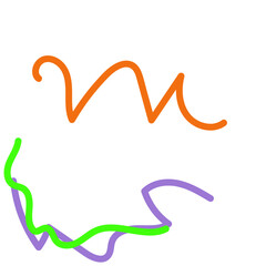 Abstract Squiggly lines vectors