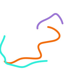 Abstract Squiggly lines vectors