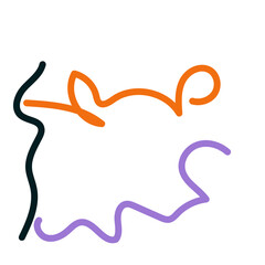 Abstract Squiggly lines vectors