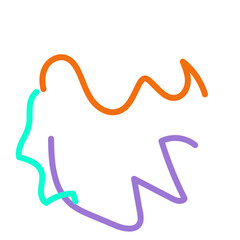 Abstract Squiggly lines vectors