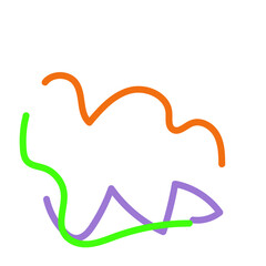 Abstract Squiggly lines vectors